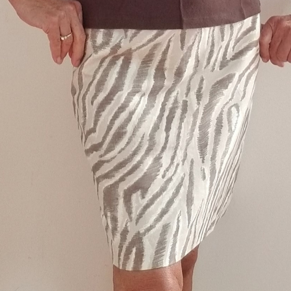 Ann Taylor LOFT Zebra Print Shift Skirt